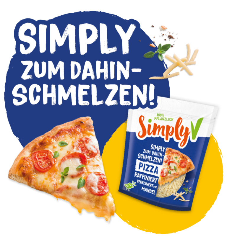 Simply V Key Visual Gerieben Pizza DE 752x820px